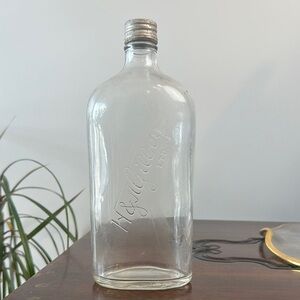 Vintage Clear W & A Gilbey LTD Empty Glass Bottle